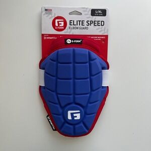 NEW G-Form Elite Speed Elbow Guard Adult L/XL Royal Blue Red